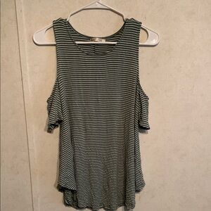 Green Striped Tank Top